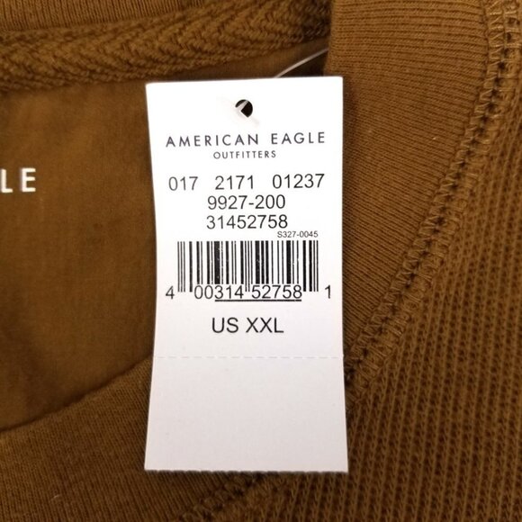 NWT American Eagle Standard Fit Long Sleeve Crew Neck Rib Knit Sweater Mens XXL - Picture 2 of 8